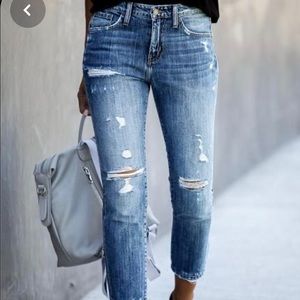 Vici Franklin Distressed Boyfriend Denim